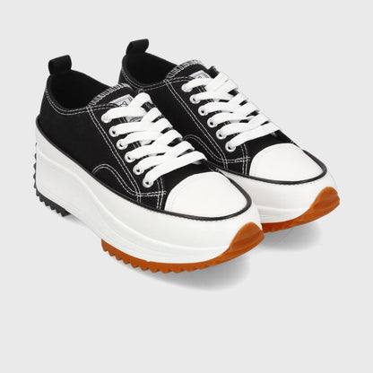 Tenis Plataforma Negro Mujer 25970