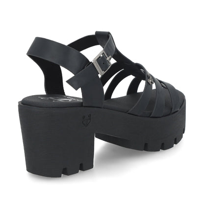 Sandalia Negra Mujer 43023