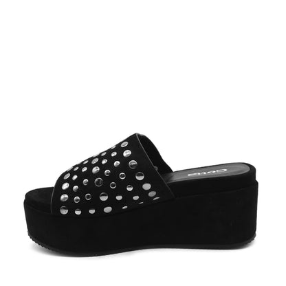 Sandalia Negra Mujer C5483