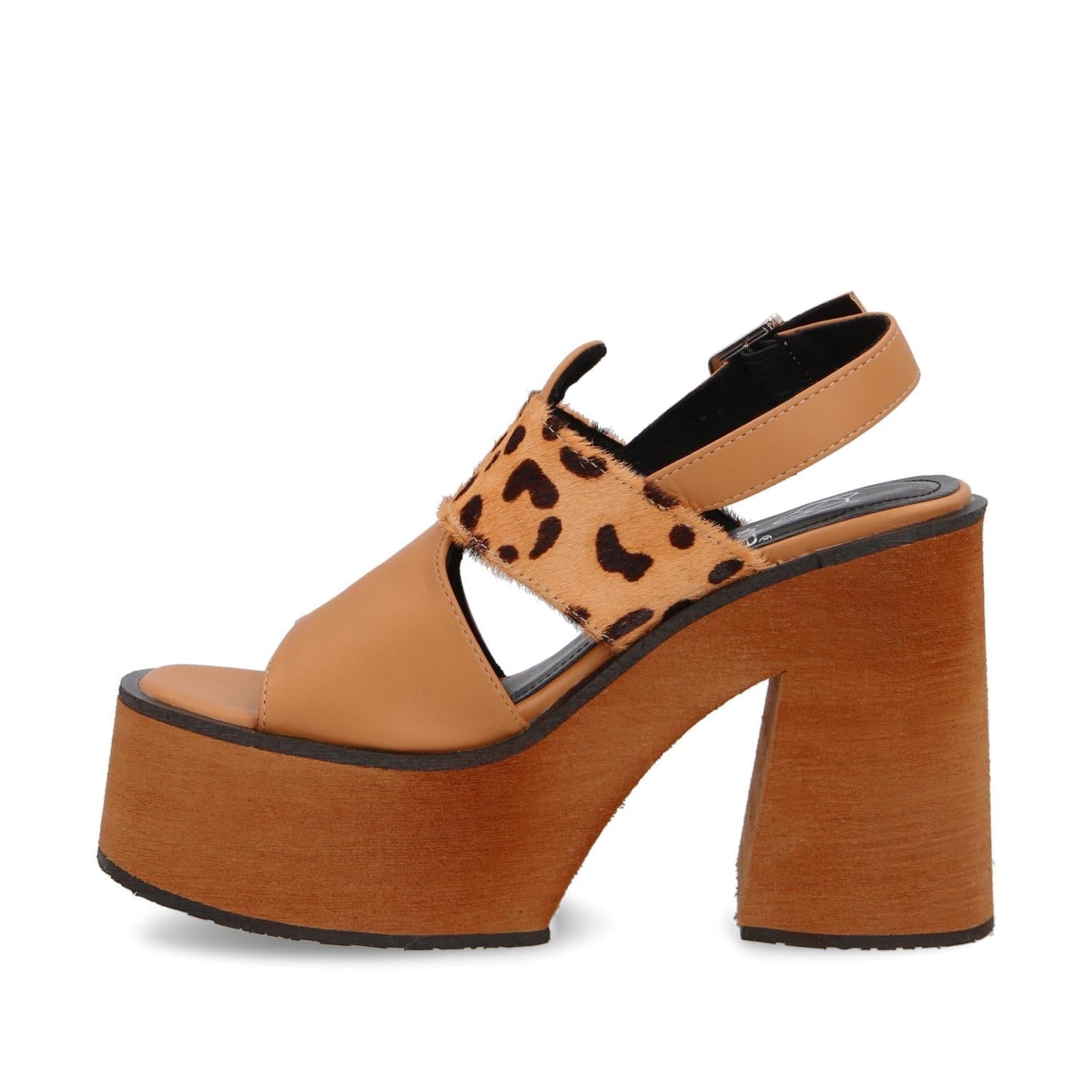 Sandalia Plataforma Animal Print Mujer 35291