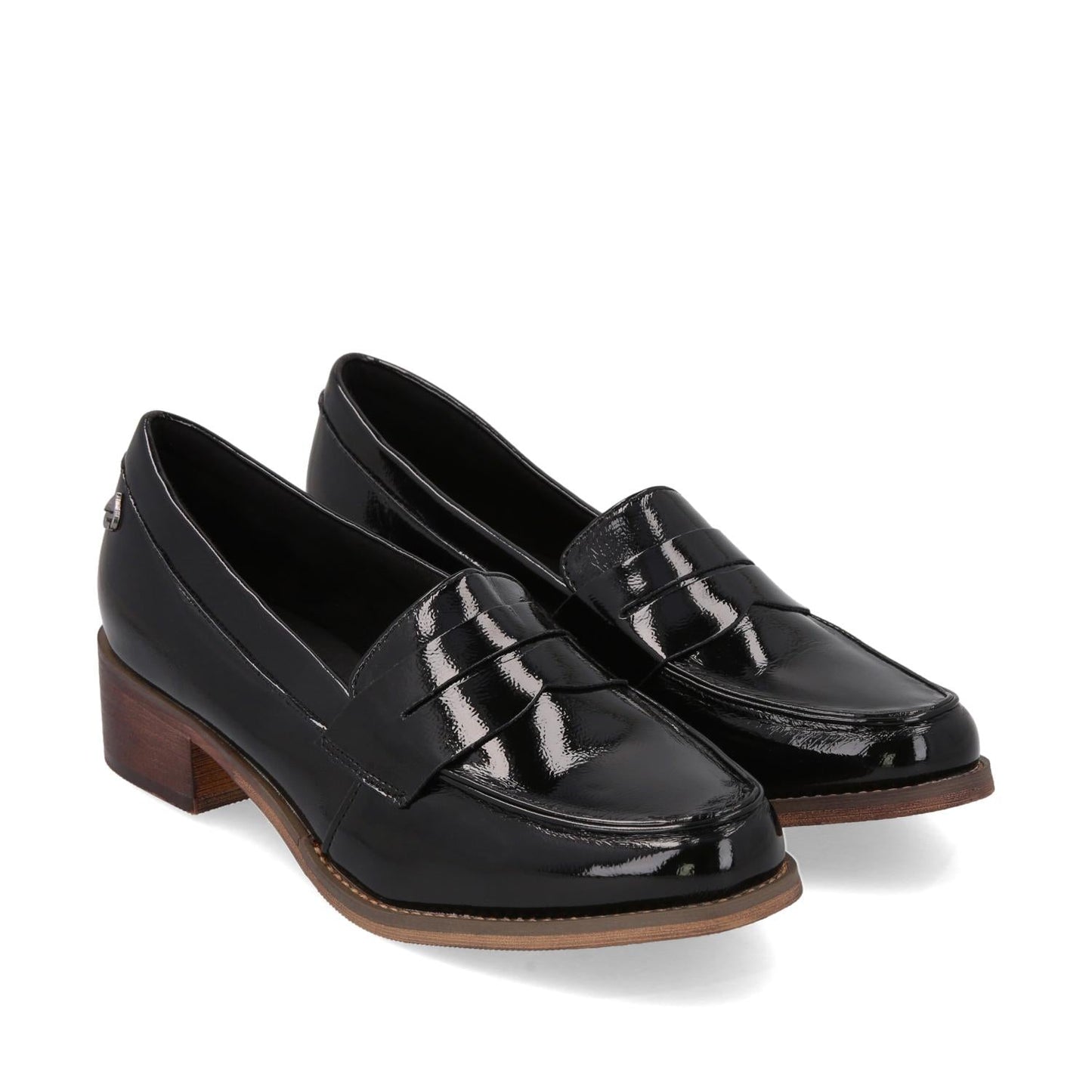 Zapato Negro Charol Mujer 23552