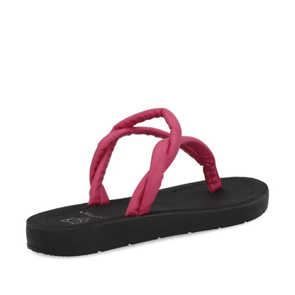 Sandalia Plana Fucsia Mujer 13254