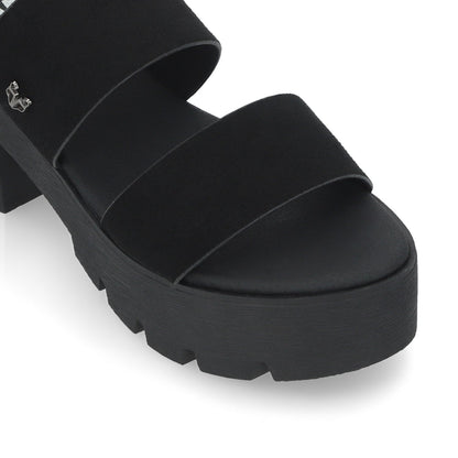 Sandalia Negra Mujer 43021