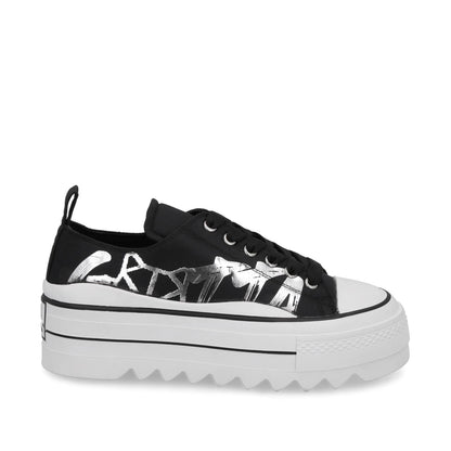 Tenis Plataforma Negro Mujer 33741