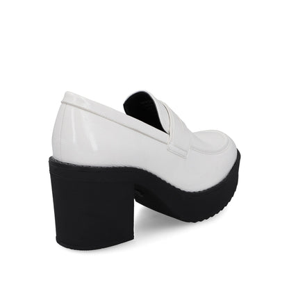 Zapato Blanco Charol Mujer 13503