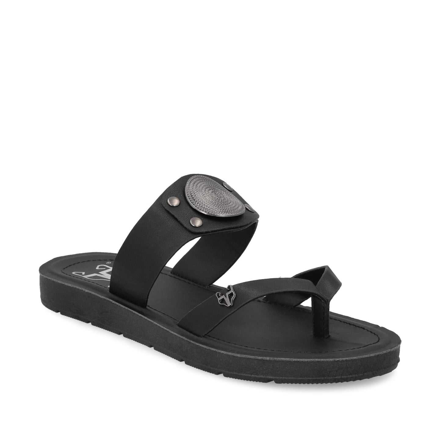 Sandalia Negra Mujer 13256