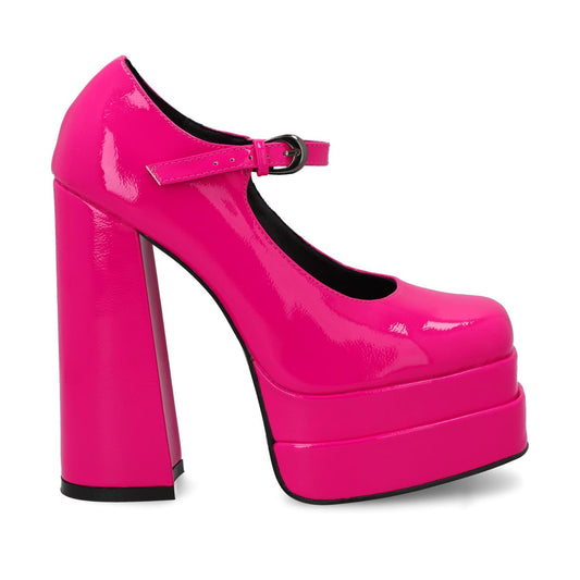 Zapato Plataforma Fucsia Mujer 25913