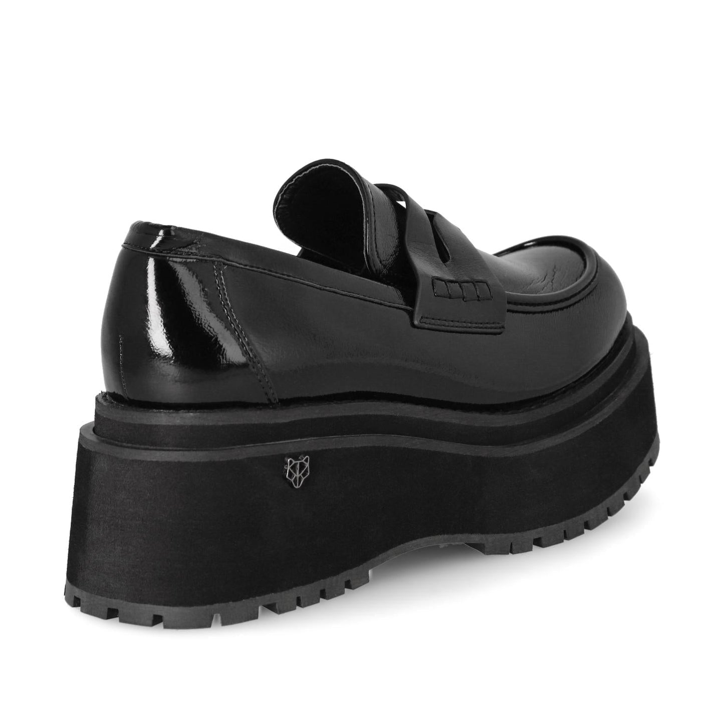 Zapato Plataforma Negro Mujer 15098