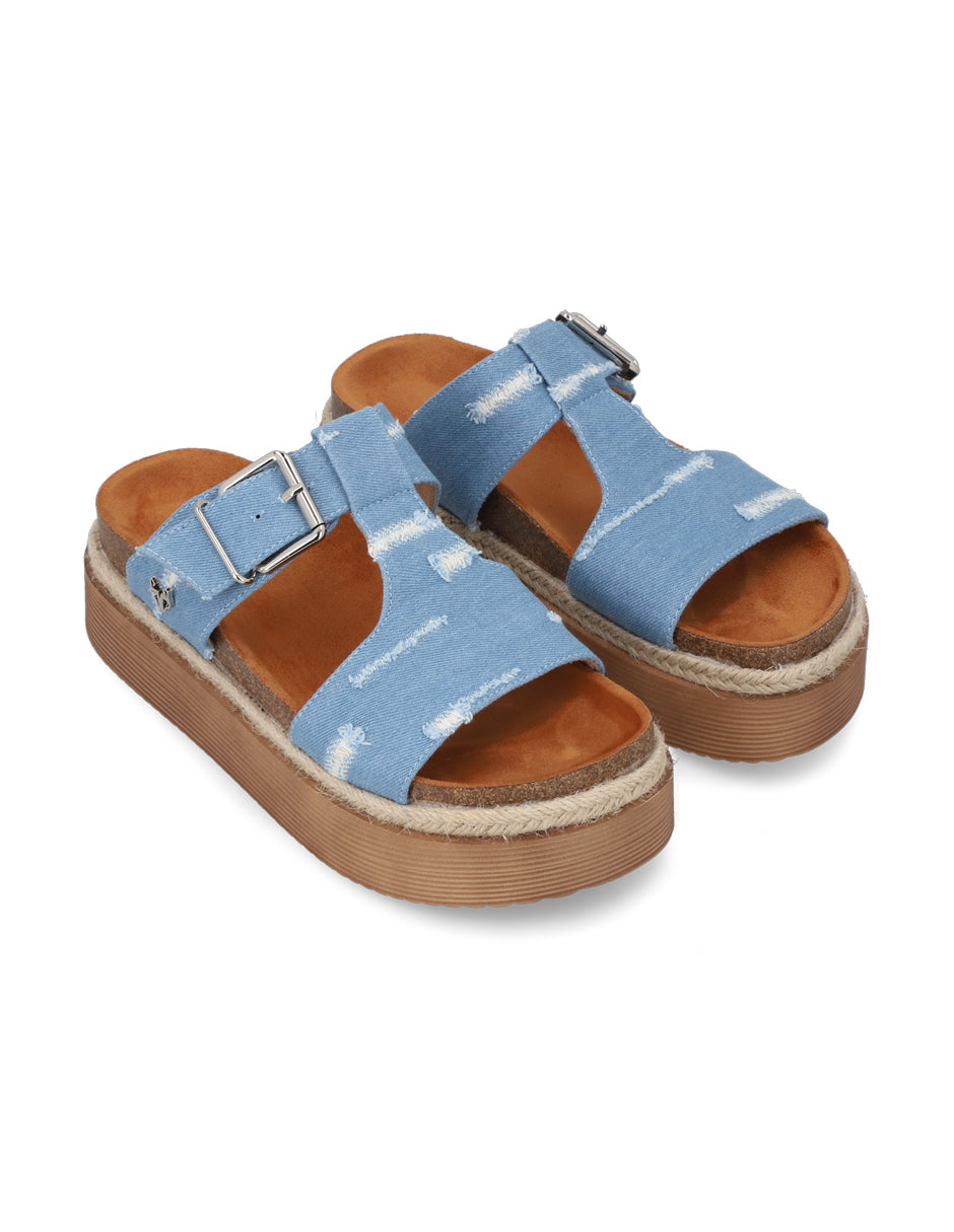 Sandalia Denim Mujer 45861