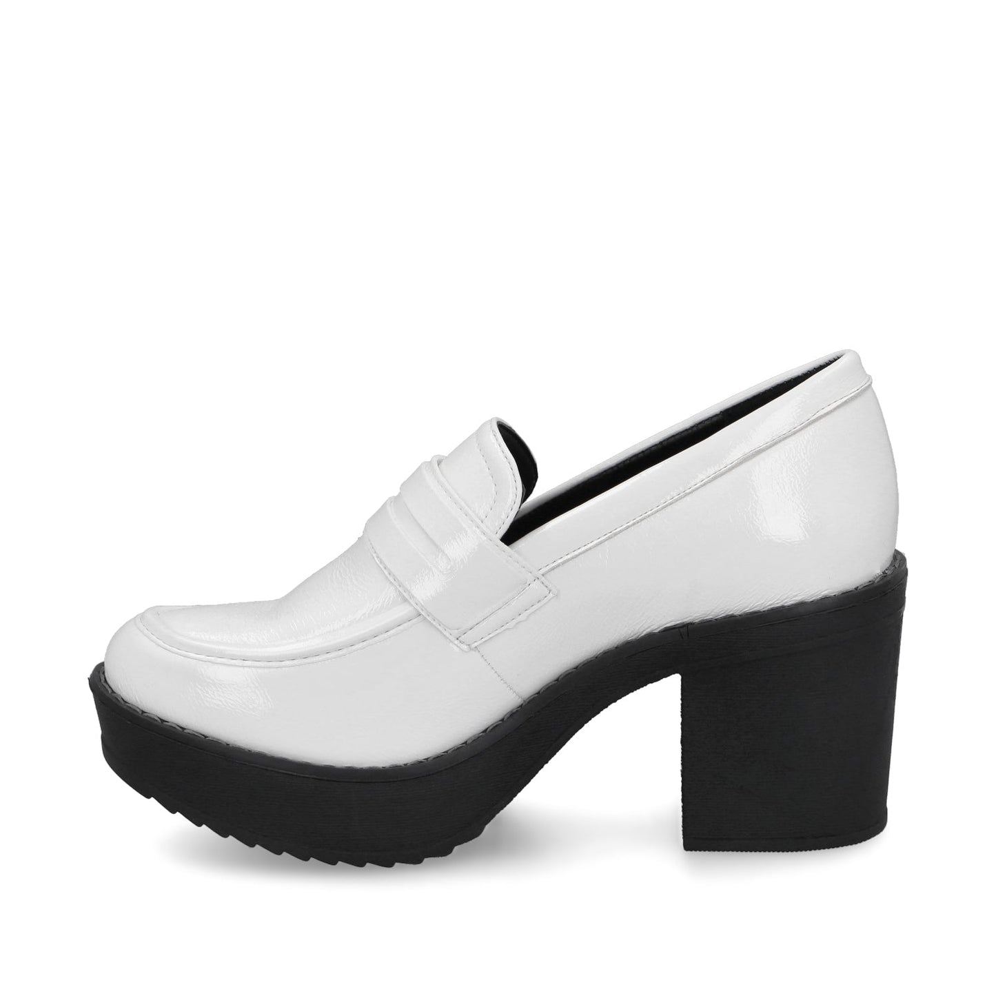 Zapato Blanco Charol Mujer 13503