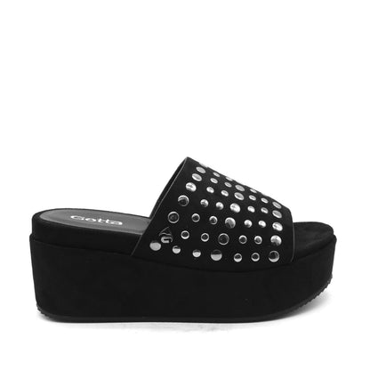 Sandalia Negra Mujer C5483