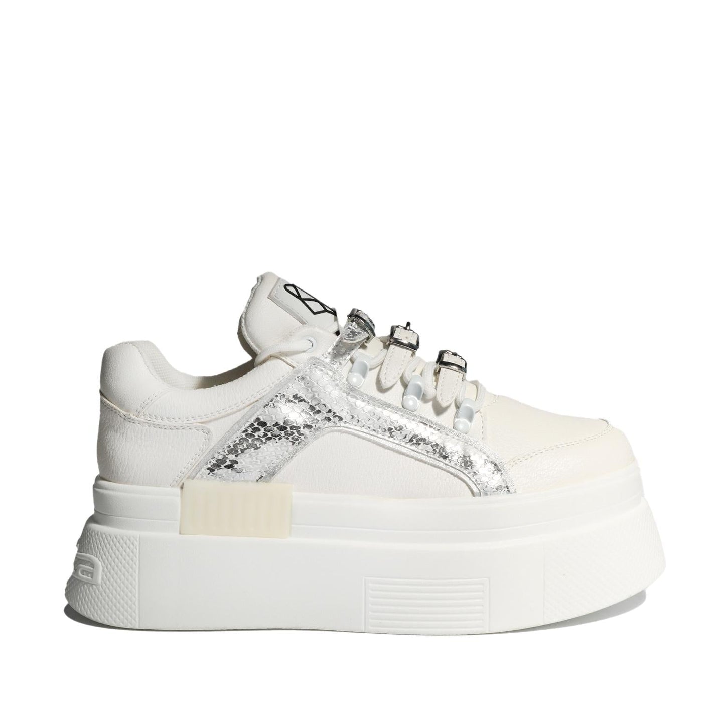 Tenis Plataforma Blanco Mujer 13410