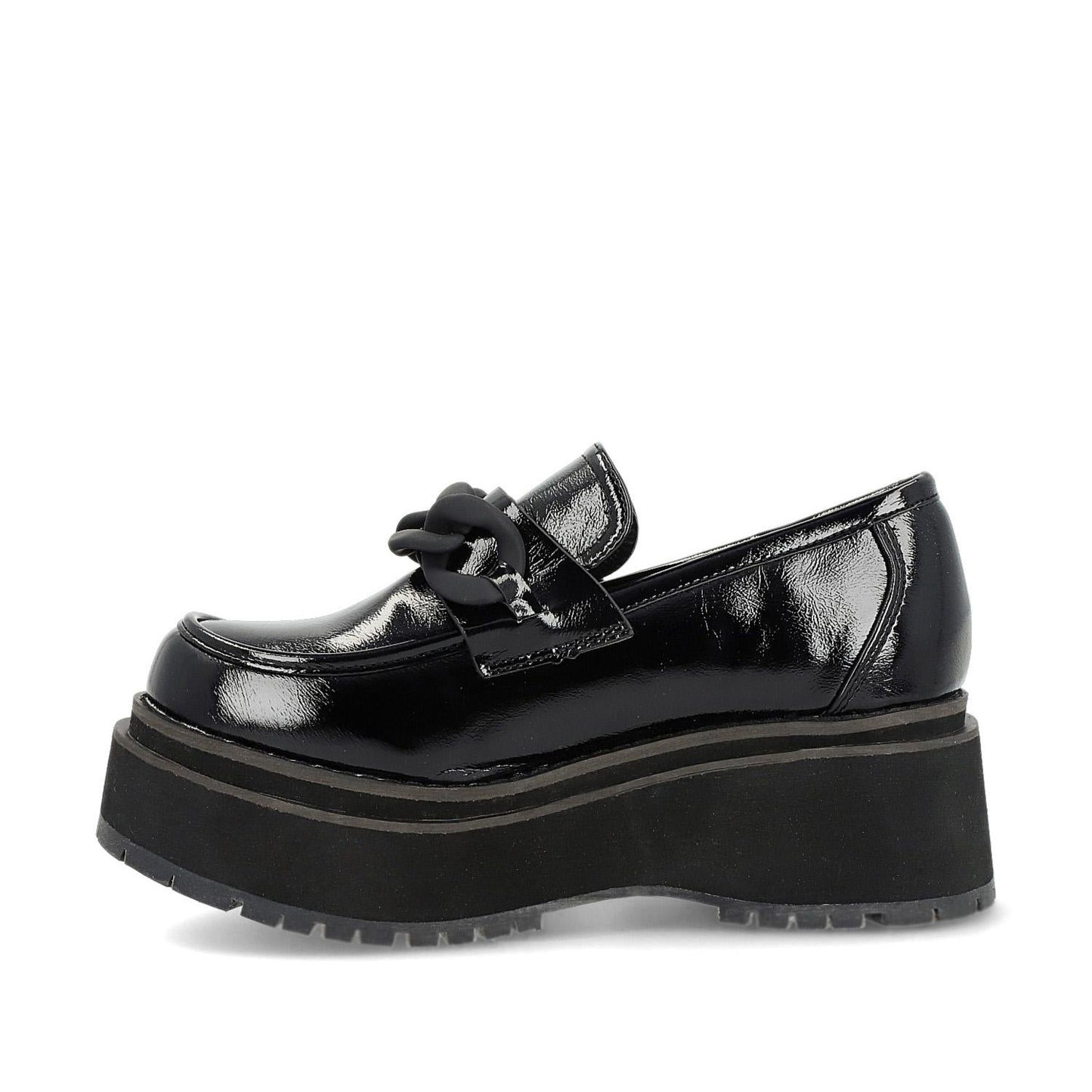 Zapato Plataforma Negro Mujer 15097