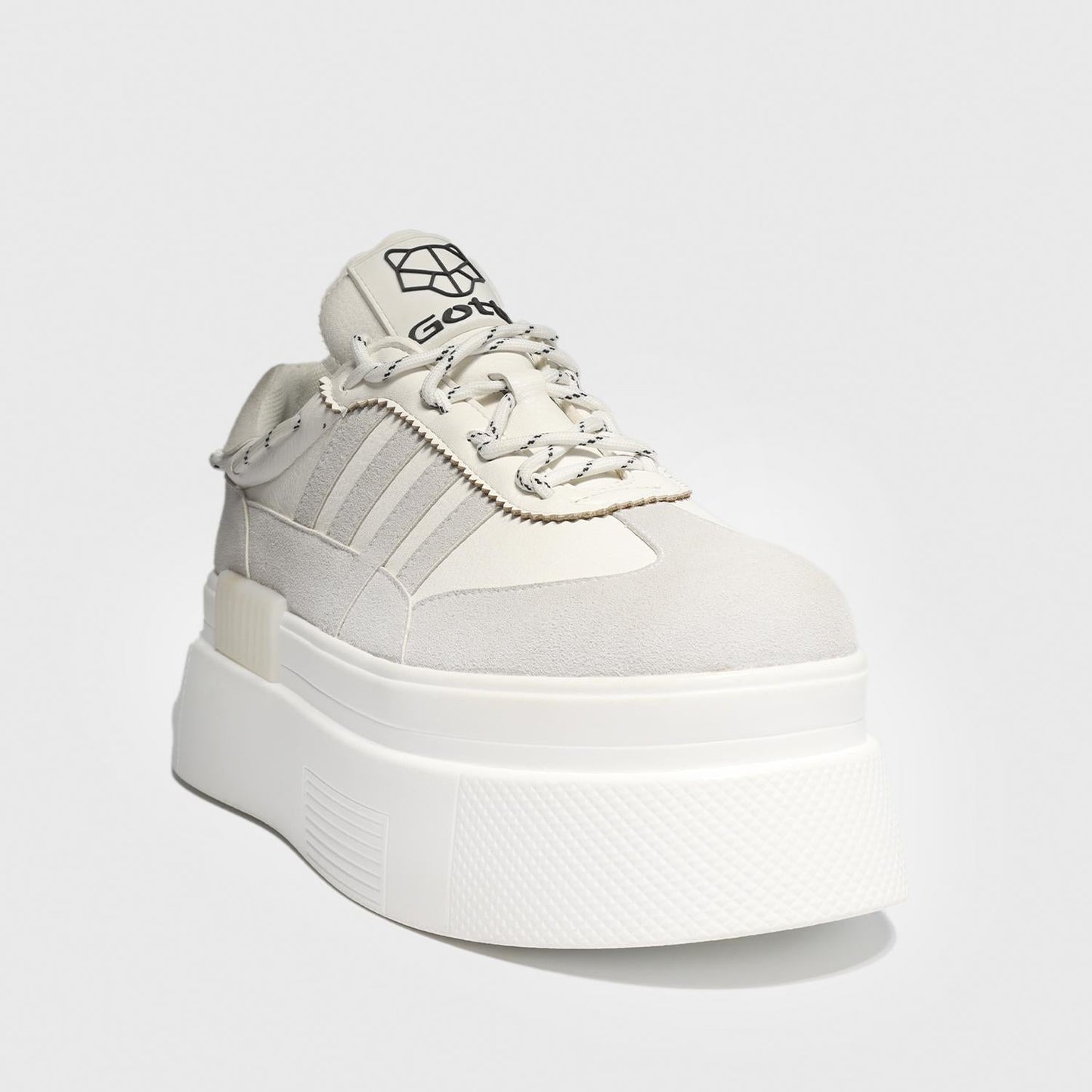 Tenis Plataforma Blanco Mujer 13412