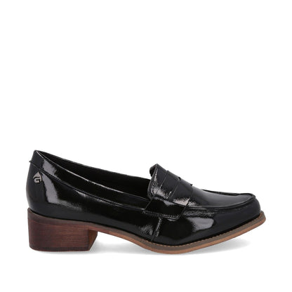 Zapato Negro Charol Mujer 23552