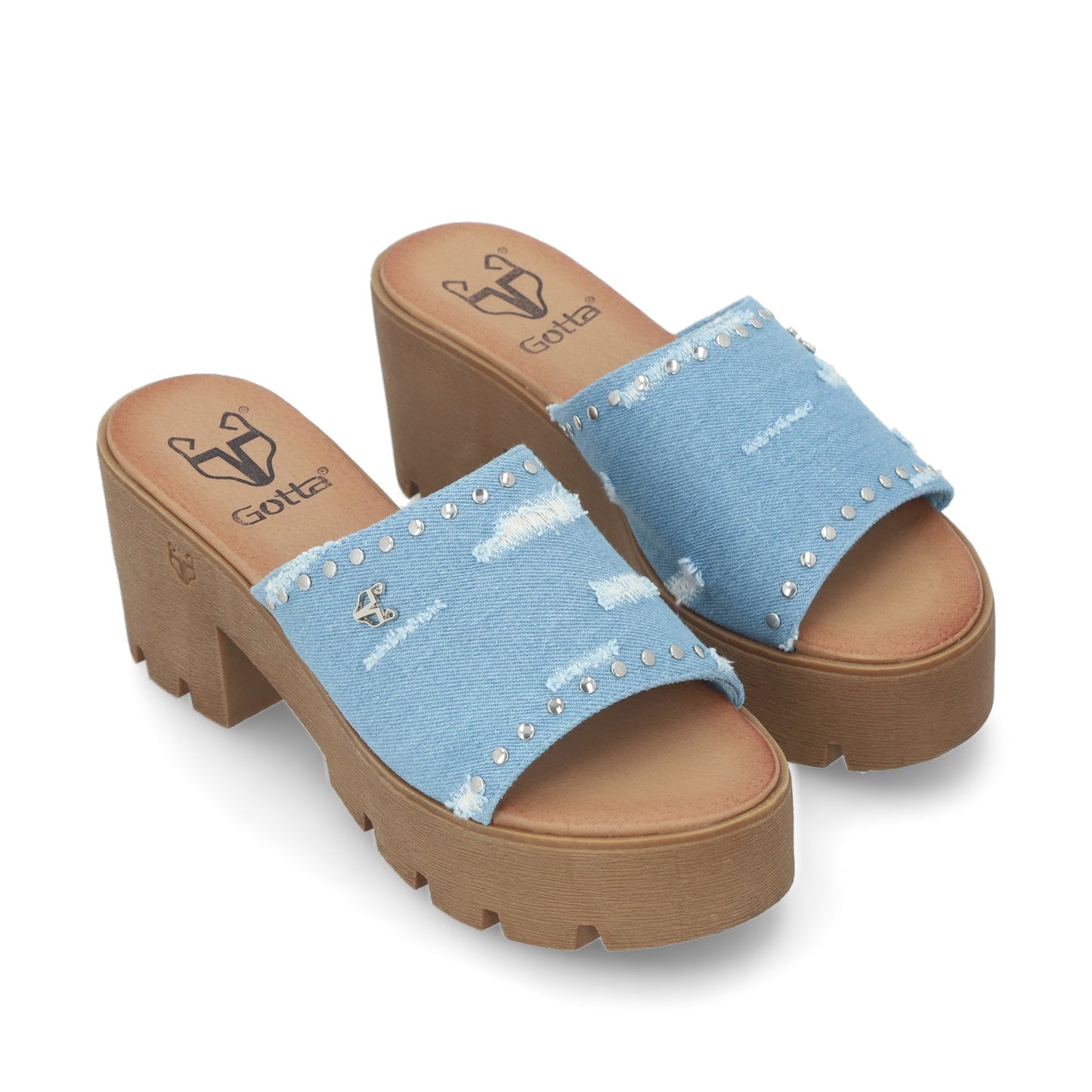 Sandalia Denim Mujer 43022