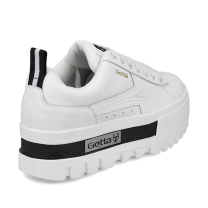 Tenis Plataforma Blanco Mujer 23243