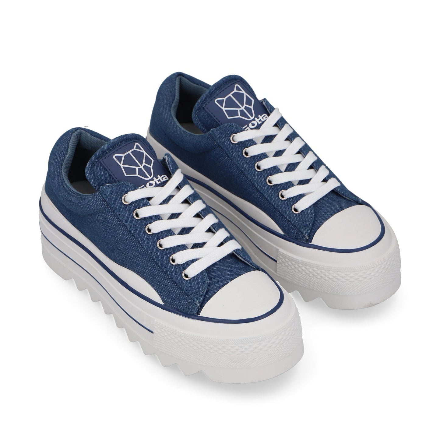 Tenis Plataforma Denim Mujer 33740