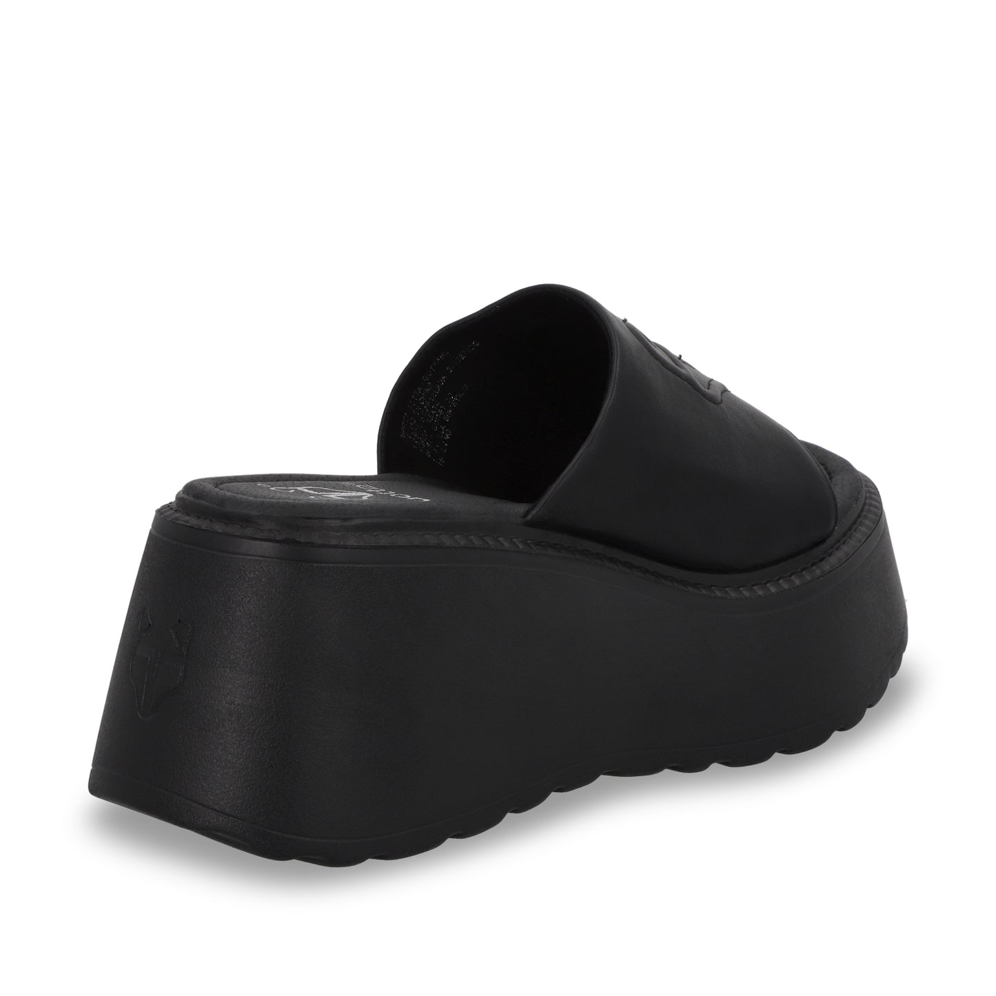 Sandalia Plataforma Negra Mujer 53720