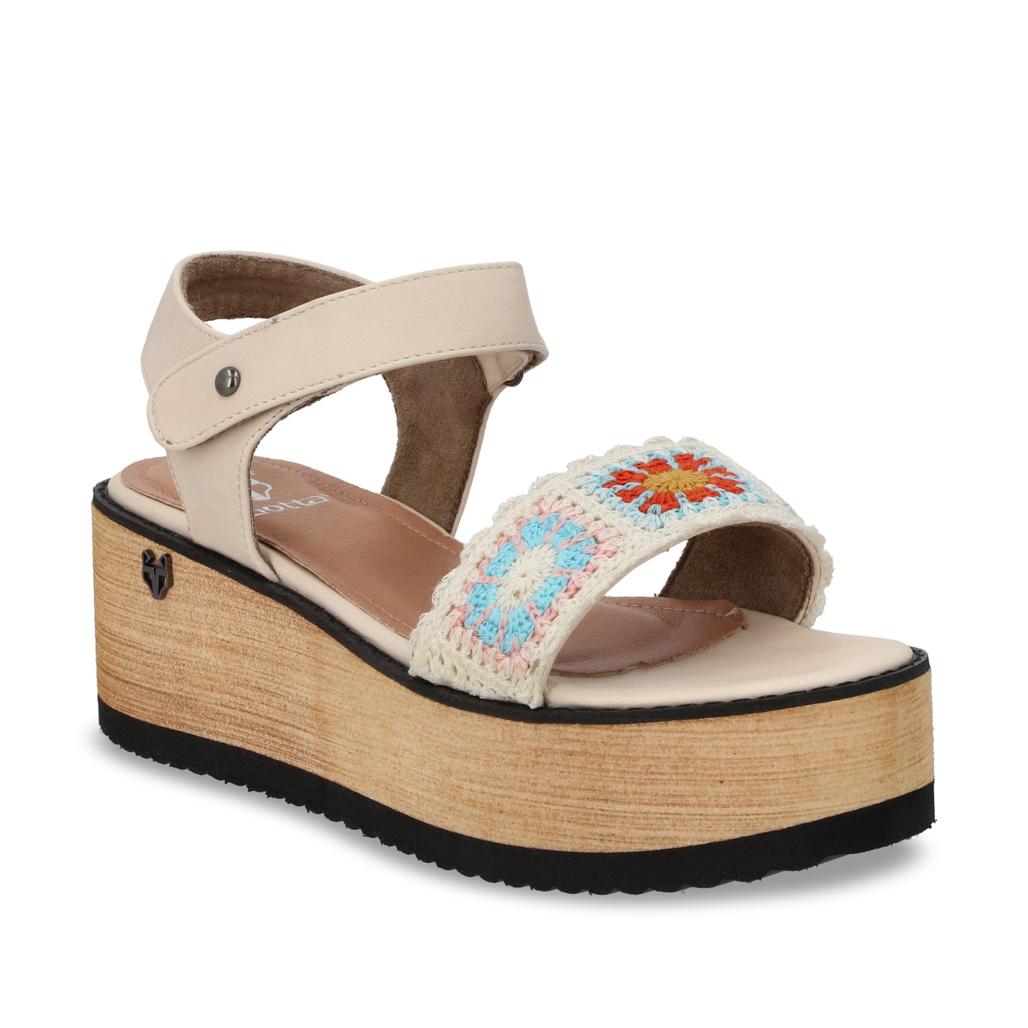 Sandalia Plataforma Multicolor Mujer 15616