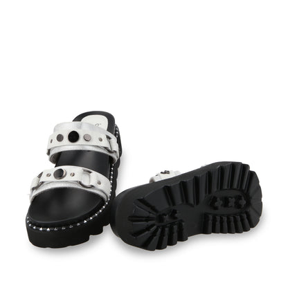Sandalia Plano Blanco Mujer 1573B