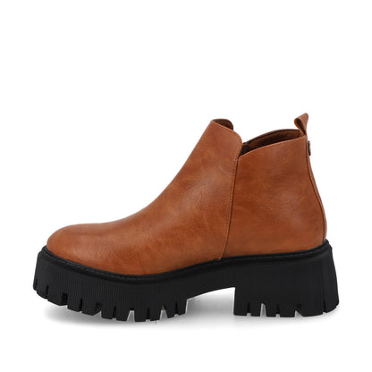 Botín Tacón Camel Mujer 23505