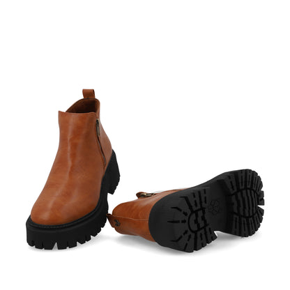 Botín Tacón Camel Mujer 23505