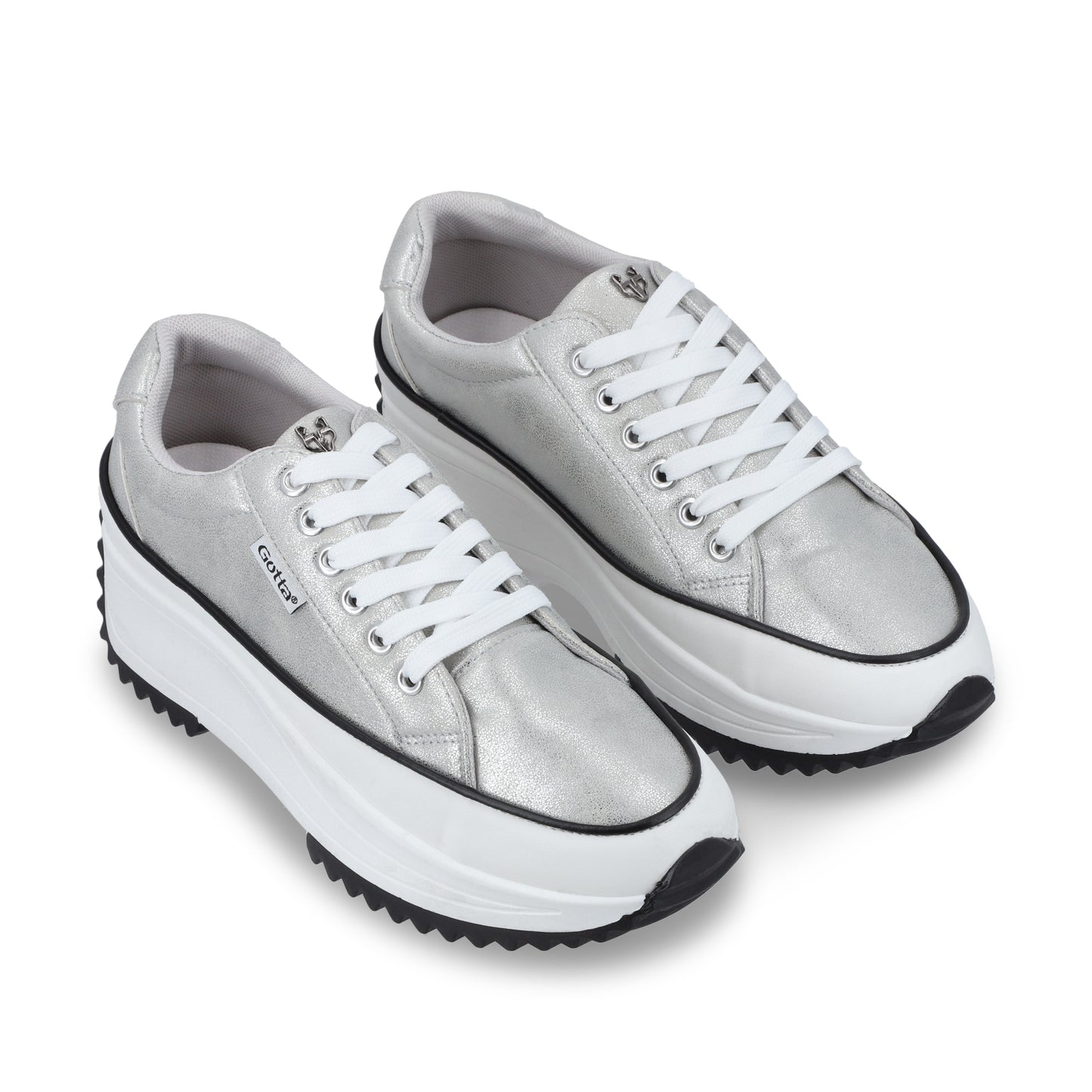Tenis Plateados Mujer 25970