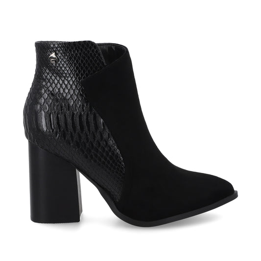 Botín Tacón Negro Mujer 35552