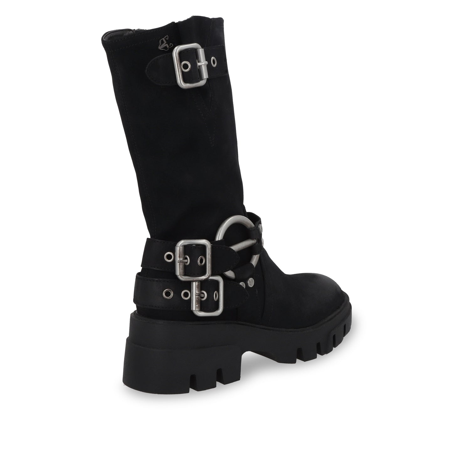 Bota Plataforma Negro Mujer 35985