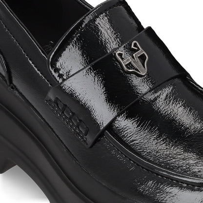 Zapato Plataforma Negro Mujer 36035
