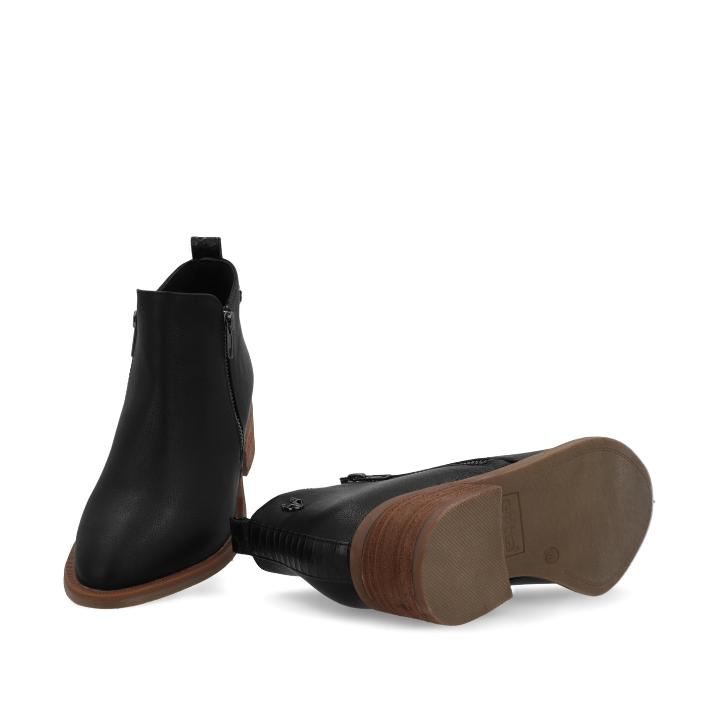 Botín Tacón Negro Mujer 43101