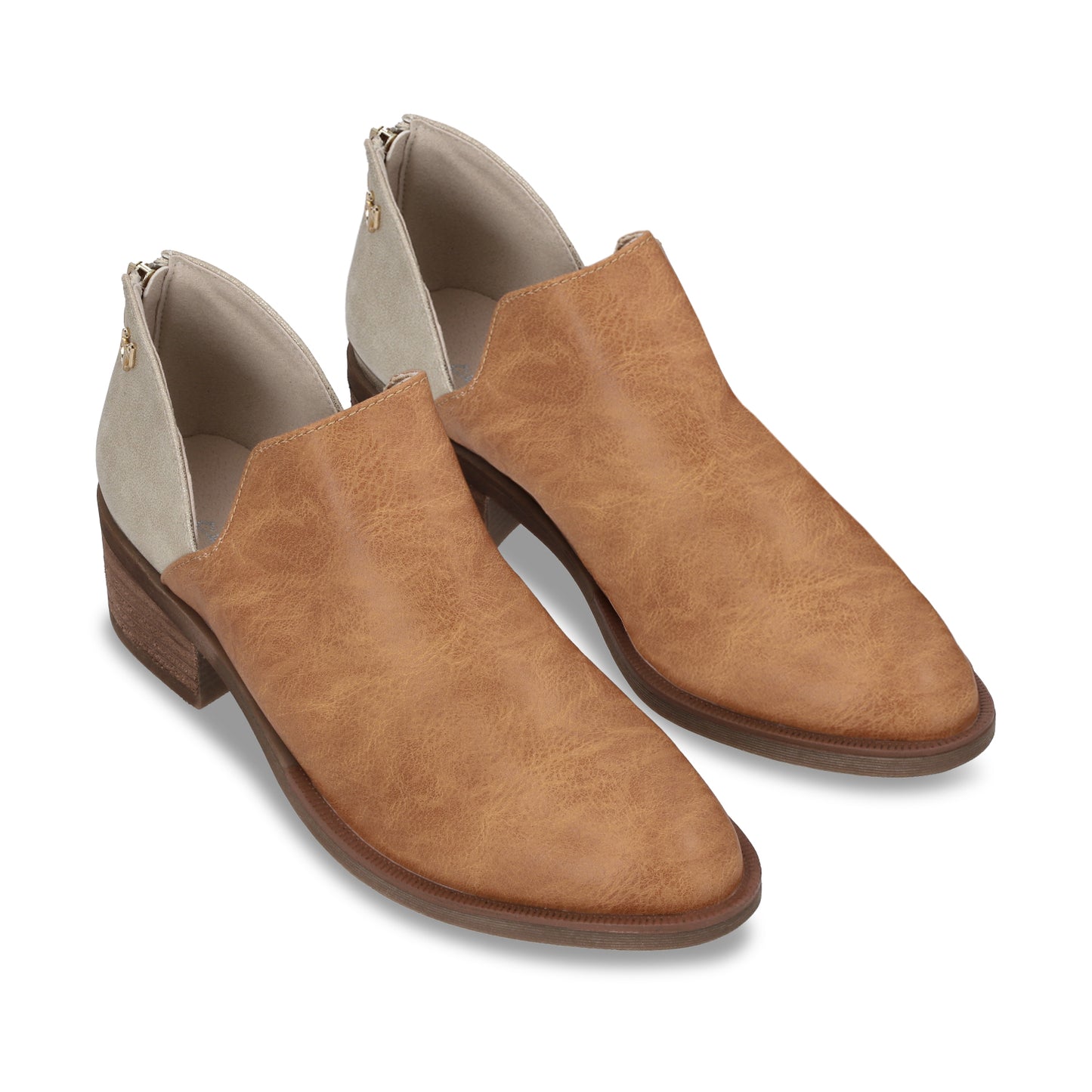 zapato Taco Beige Mujer 43108