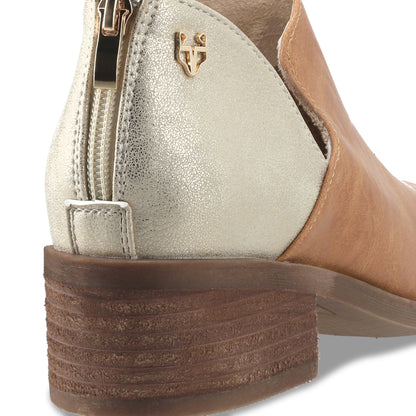 zapato Taco Beige Mujer 43108