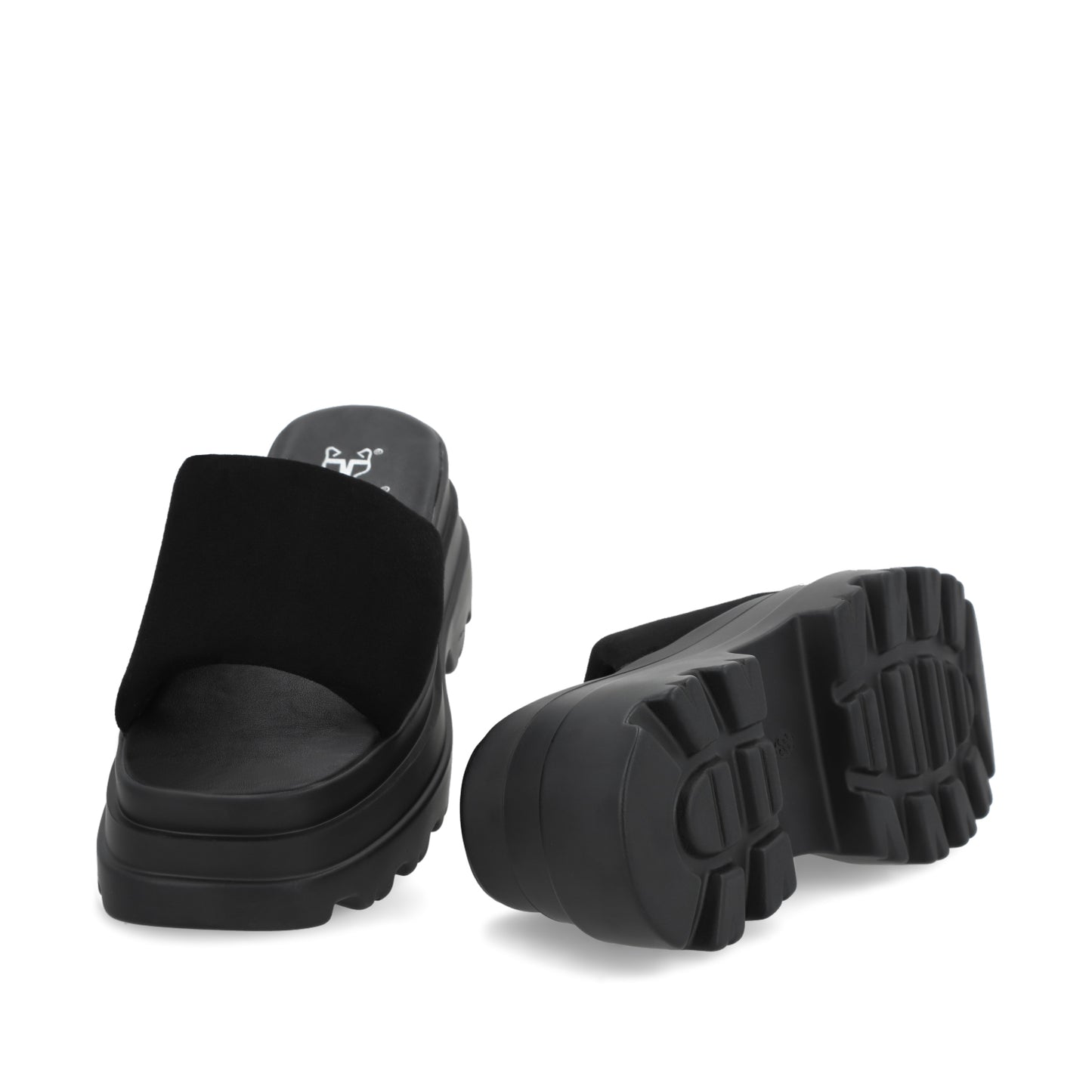 Sandalia Negra Plataforma Mujer 45731