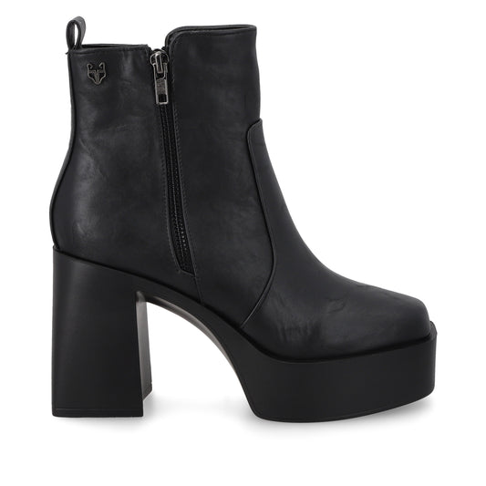 Botín Tacón Negro Mujer 45772