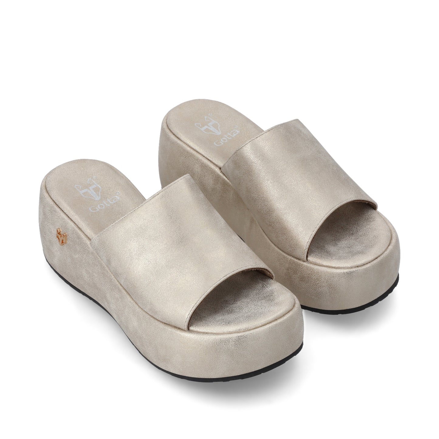 Sandalia Dorada Mujer 45824