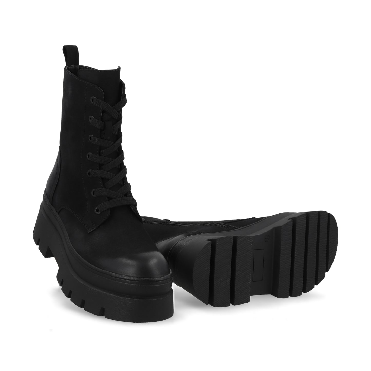 Botín Plataforma Negro Mujer 46102