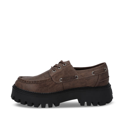 Zapato Plataforma Café Mujer 46302