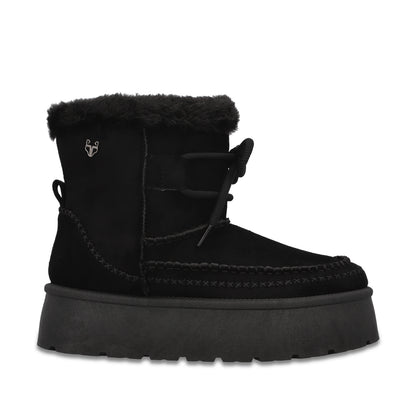 Botin Plataforma Negro Mujer 4811501