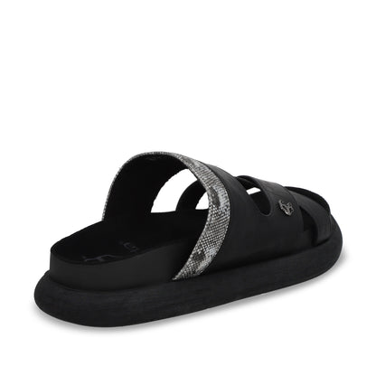 Sandalia Plano Negro Mujer 53700