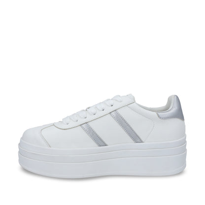 Tenis Roma Plataforma Plateado Mujer 53750