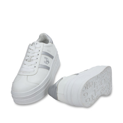 Tenis Roma Plataforma Plateado Mujer 53750