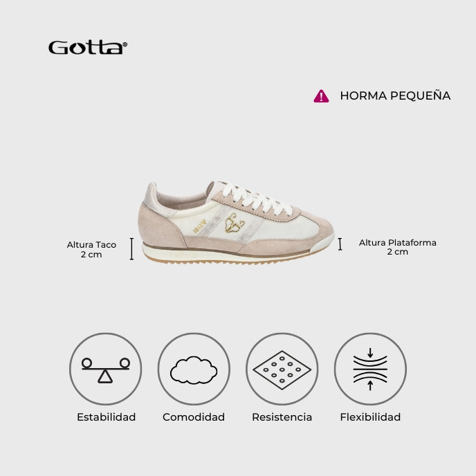 Tenis Ibiza Beige Mujer 53770