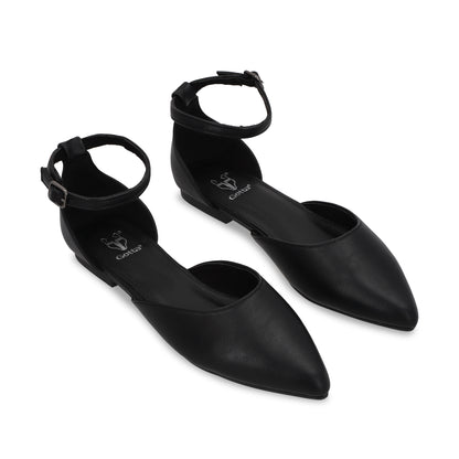 Ballerina Plano Negro Mujer 54010