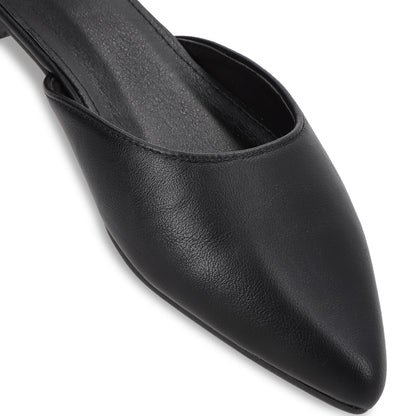 Ballerina Plano Negro Mujer 54010