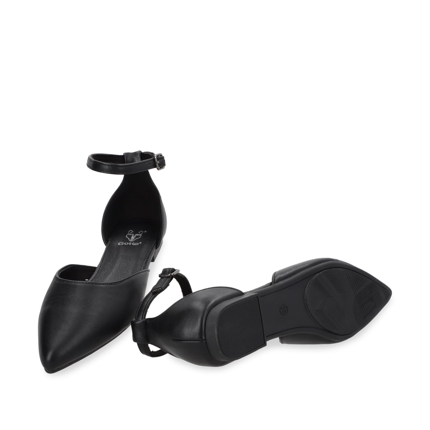 Ballerina Plano Negro Mujer 54010