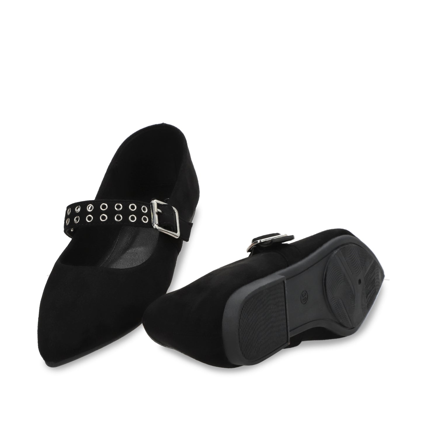 Ballerina Plano Negro Mujer 54011