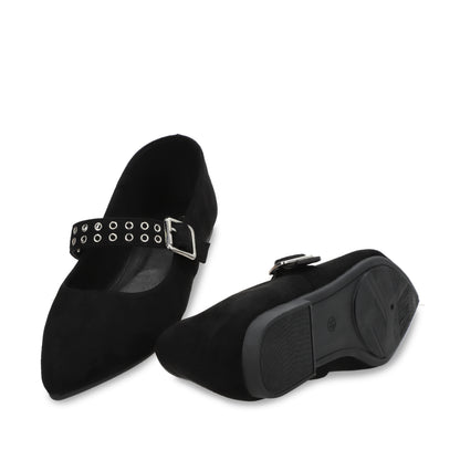 Ballerina Plano Negro Mujer 54011