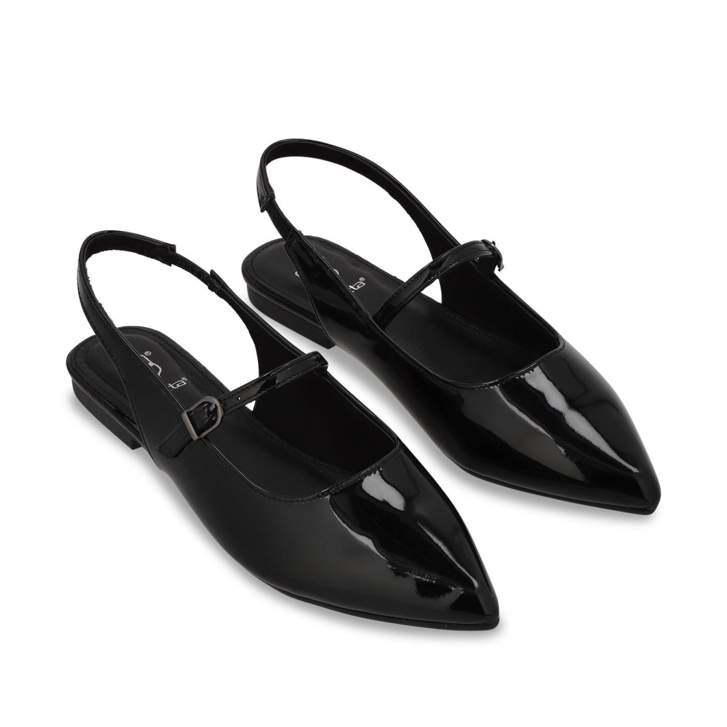 Ballerina Plano Negro Mujer 54012